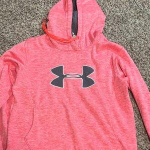 Under Armour Coral Hoodie with Black Logo